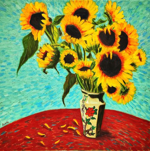 Dans un Vase Japonais by Albina Urbanek, Painting for Sale on Select