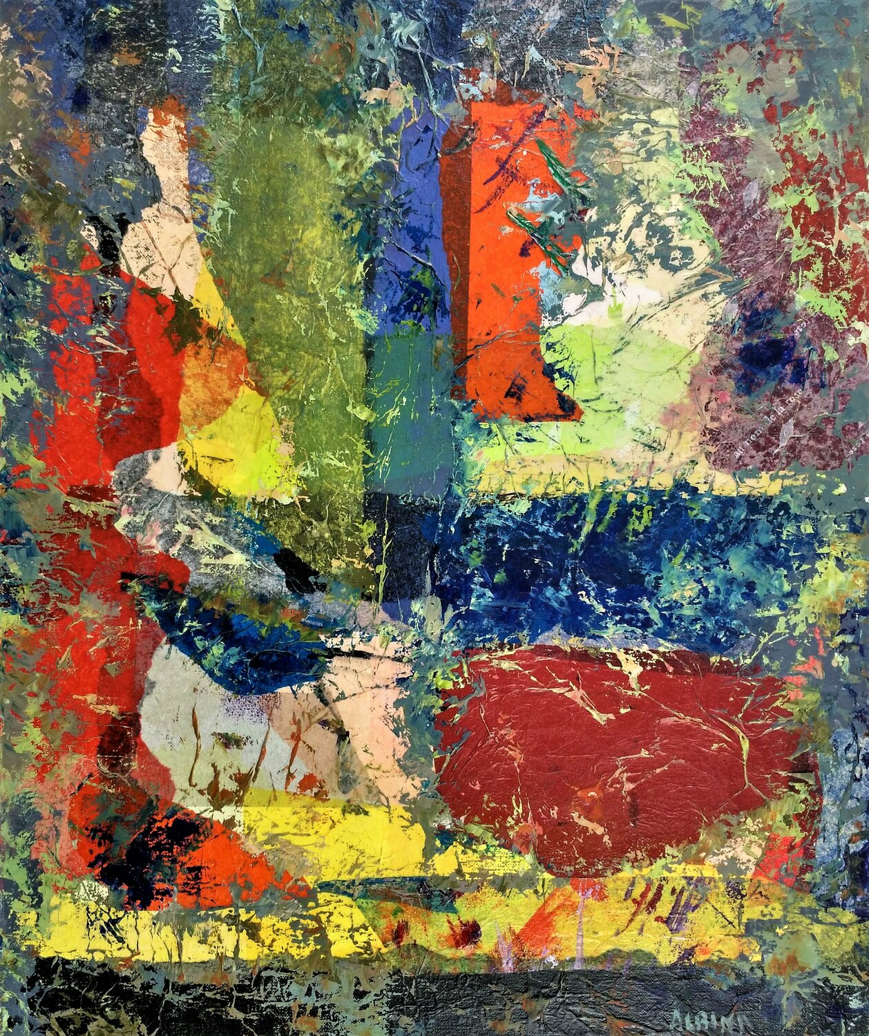 A la recherche des couleurs Albina Urbanek Original painting for sale