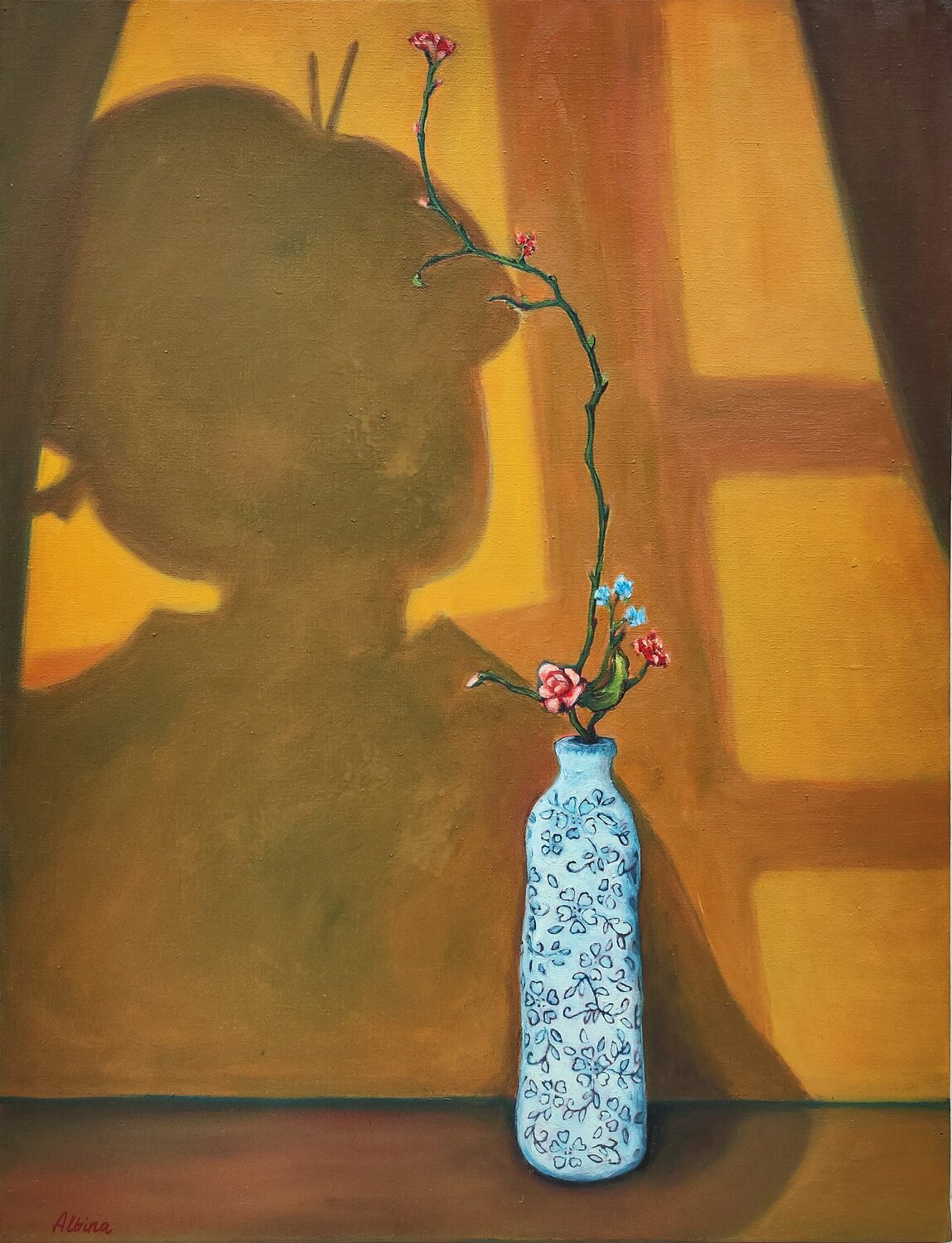Ikebana Albina Urbanek Original painting for sale