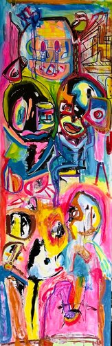 Totem pour ceux qu’on n’écoute pas by Muriel Deumié, Painting for Sale on Select