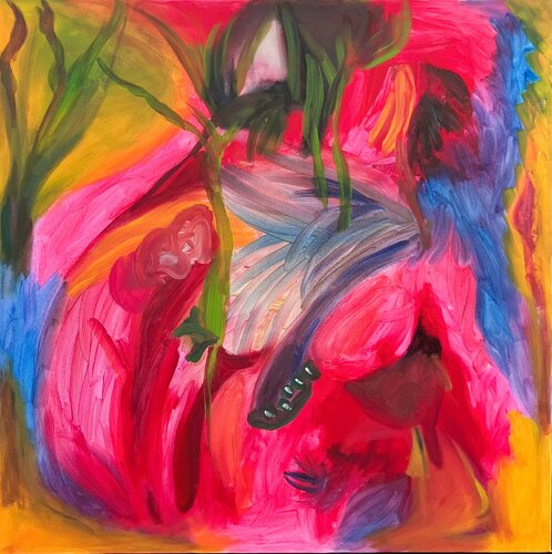 Floraison Suspendue by Muriel Deumié, Painting for Sale on Select