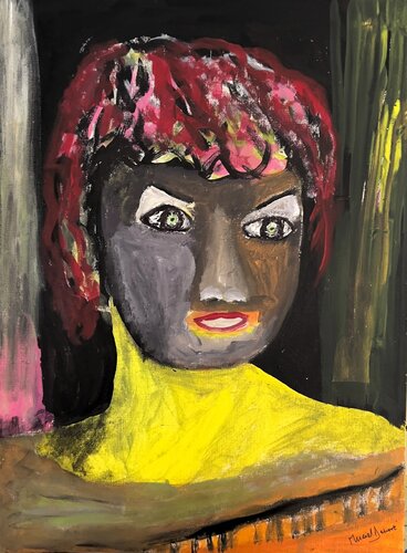 En coulisse by Muriel Deumié, Painting for Sale on Select