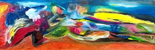 Terre de Couleurs by Muriel Deumié, Painting for Sale on Select