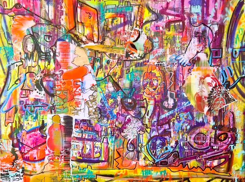 Surtension by Muriel Deumié, Painting for Sale on Select