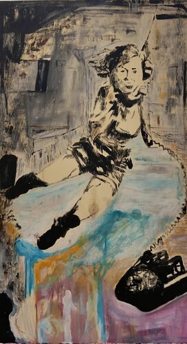 Paroles en l’air by Muriel Deumié, Painting for Sale on Select