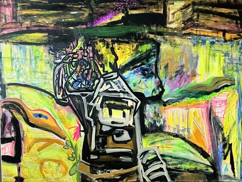 Résister by Muriel Deumié, Painting for Sale on Select