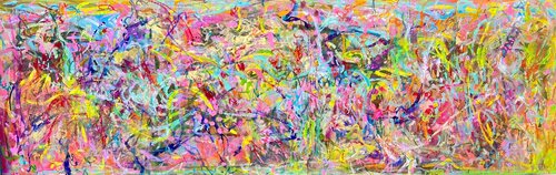 la danse des couleurs by Muriel Deumié, Painting for Sale on Select