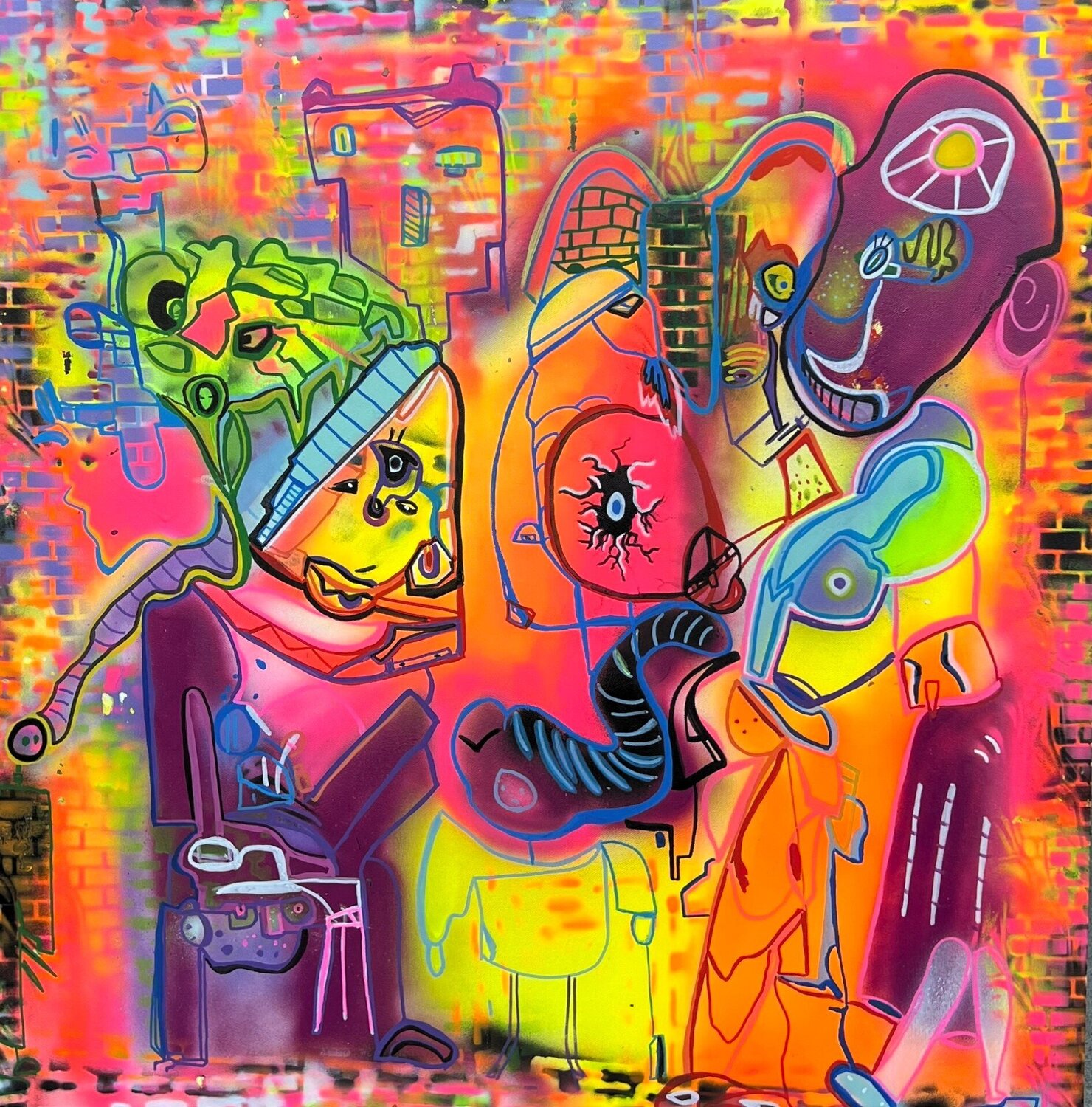 Punchy Muriel Deumié Original painting for sale