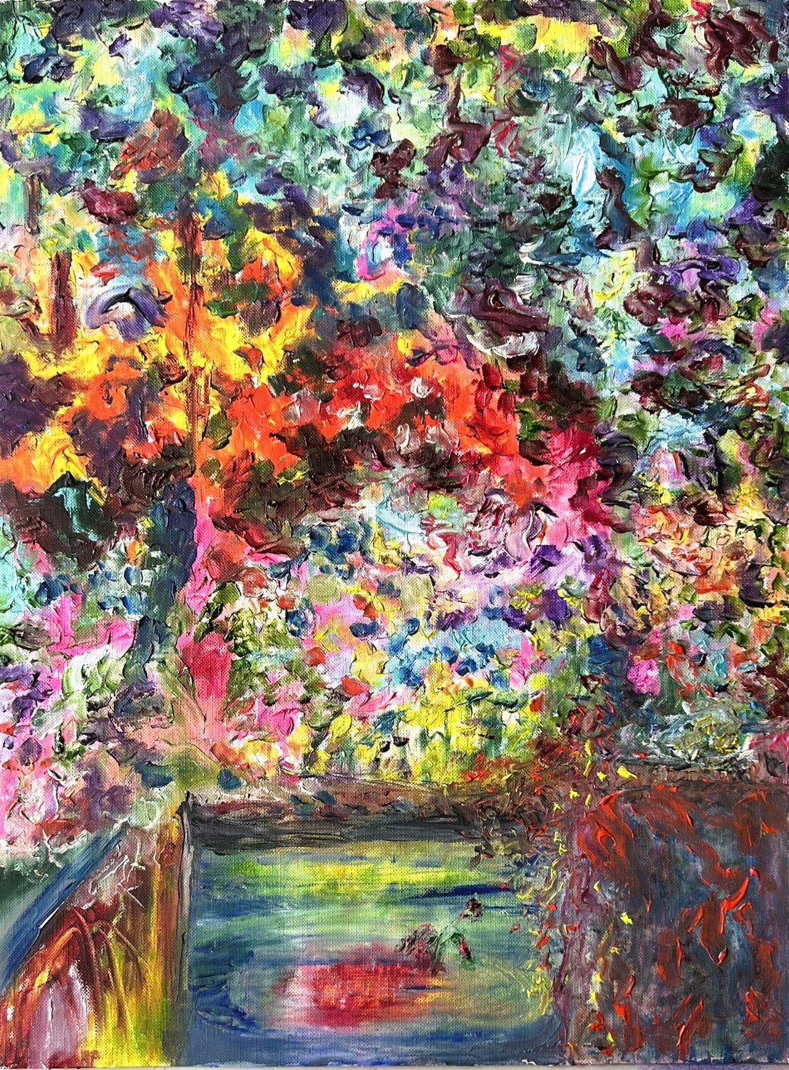Abondance Muriel Deumié Original painting for sale