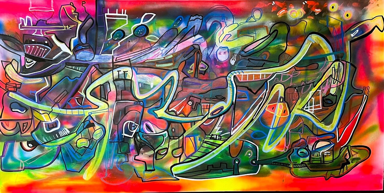 Fresqu’eux Muriel Deumié Original painting for sale