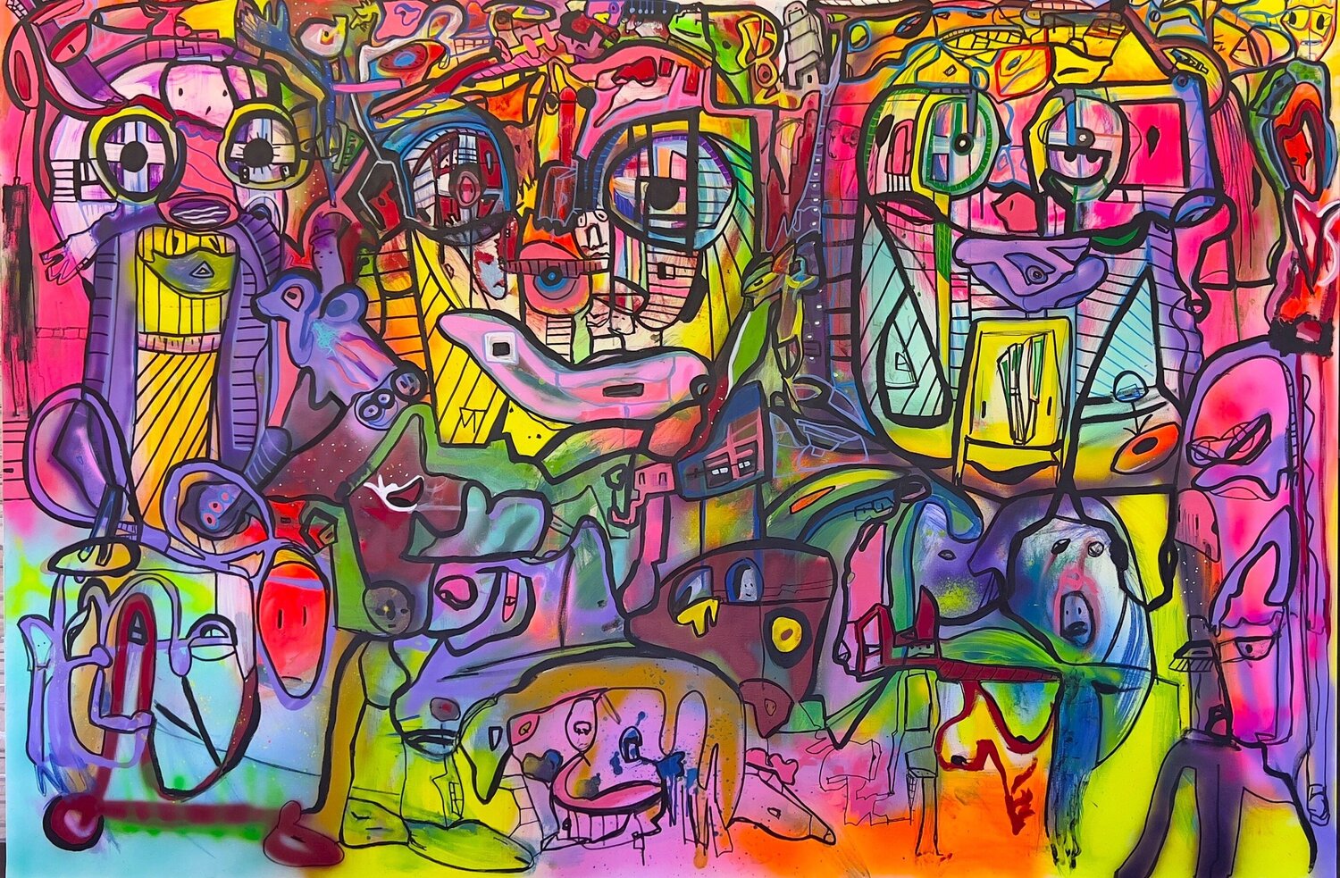 liberté d'expression Muriel Deumié Original painting for sale