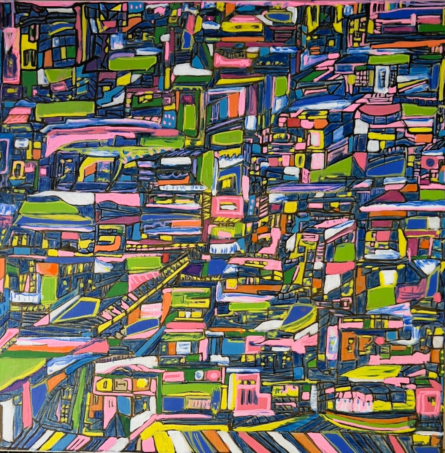 Cadence urbaine Muriel Deumié Drawing for sale