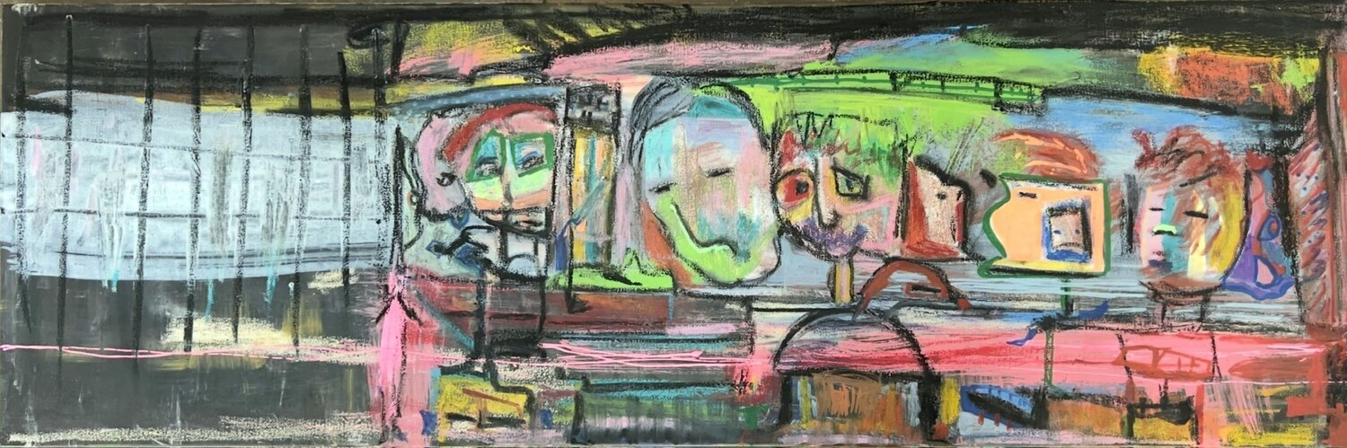 L’impatience d’un regard Muriel Deumié Original painting for sale