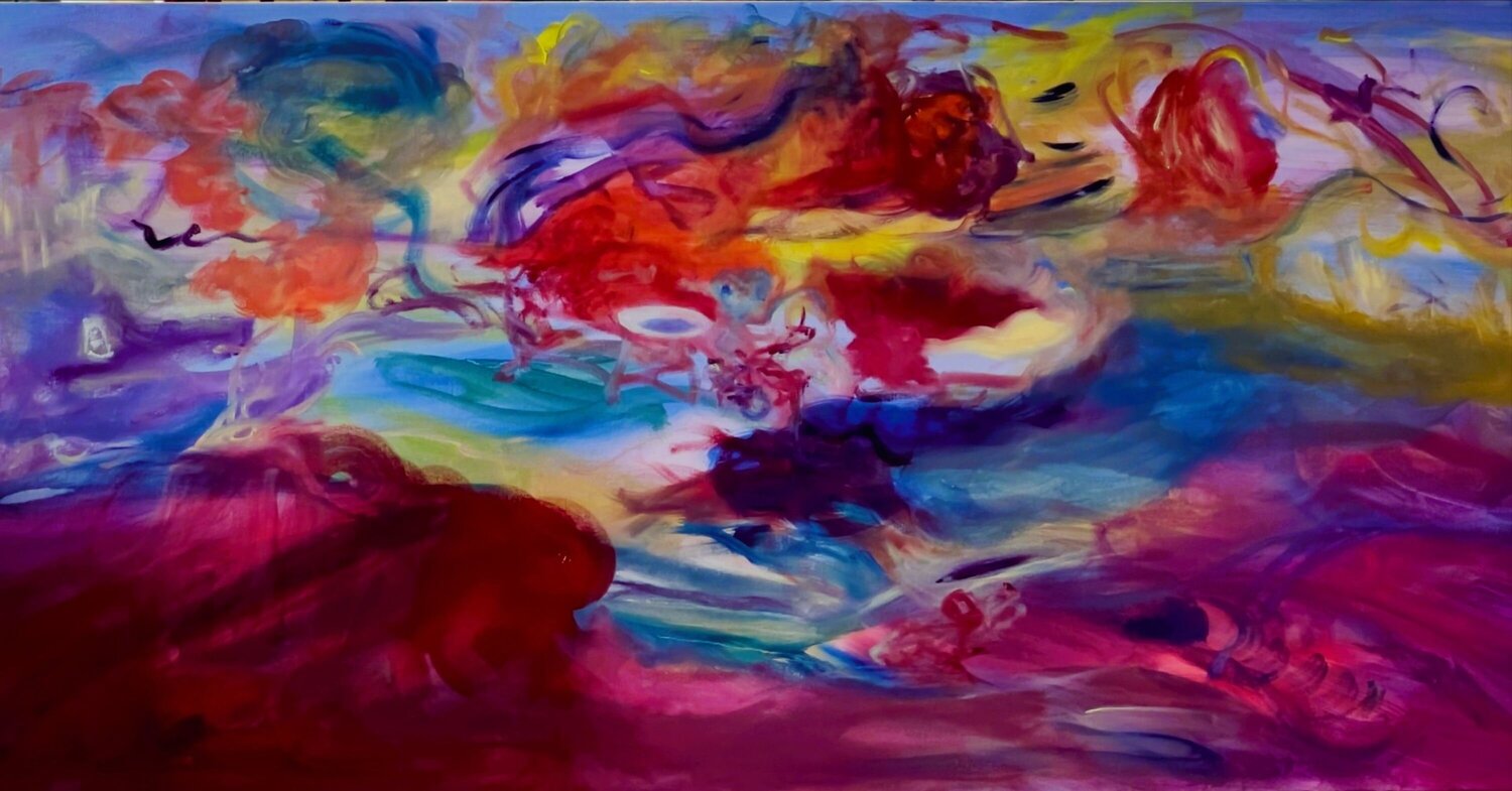 voyage céleste Muriel Deumié Original painting for sale