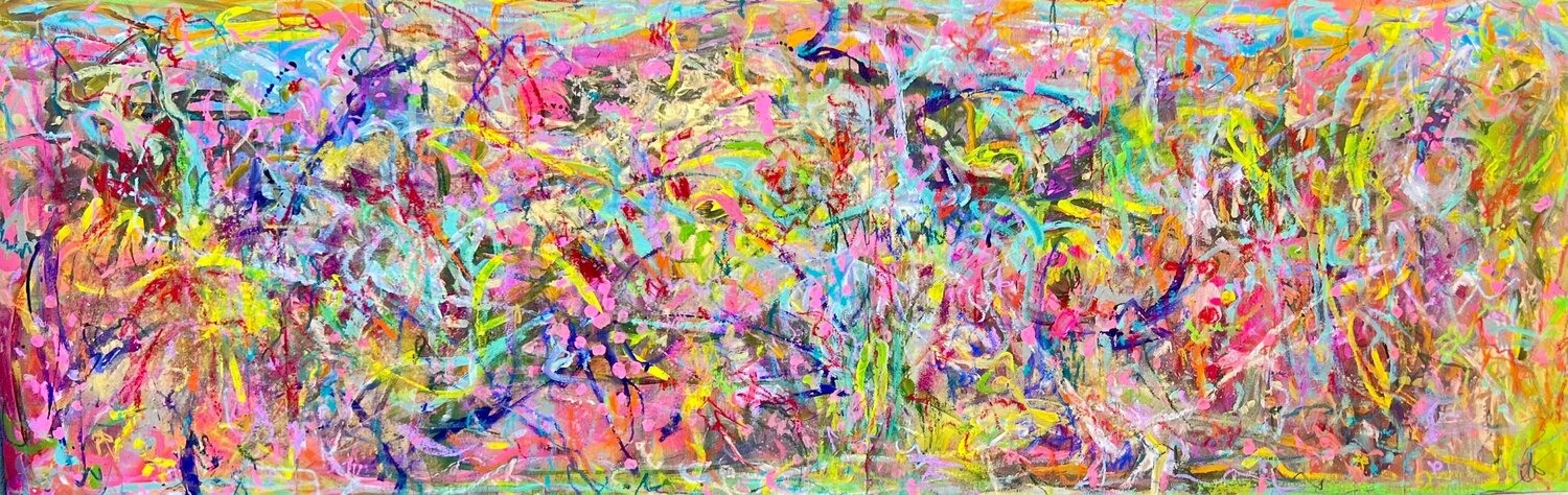 la danse des couleurs Muriel Deumié Original painting for sale