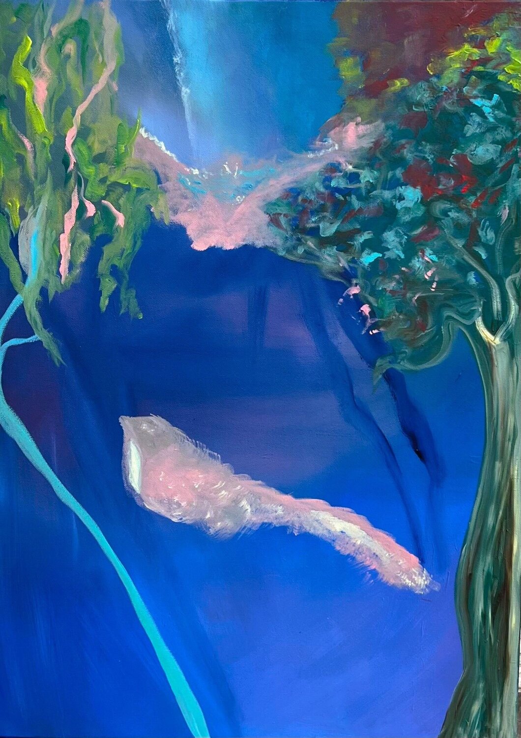 perdre ses ailes Muriel Deumié Original painting for sale
