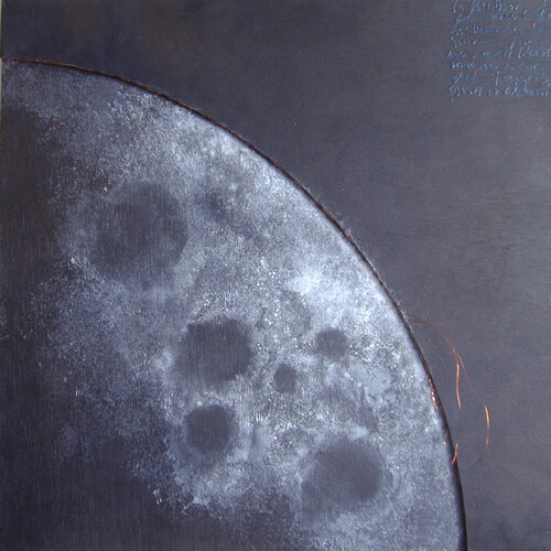 "Quart creixent" by Anna Valls, Painting for Sale on Select
