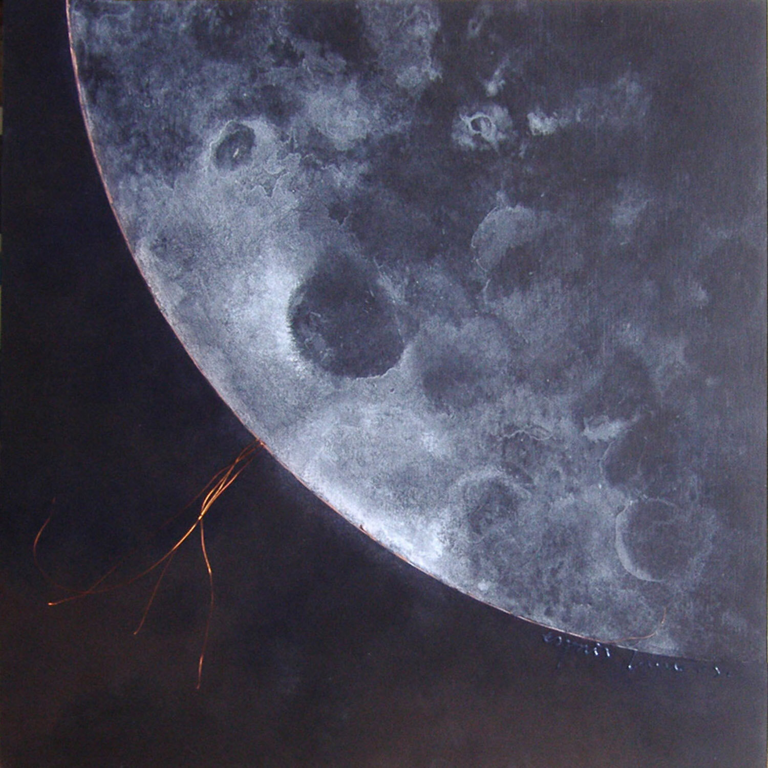 "Espais lunars" Anna Valls Original painting for sale
