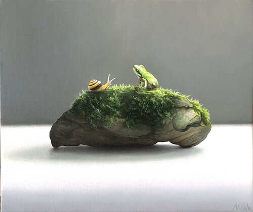 Anche tu qui by massimo villa, Painting for Sale on Select