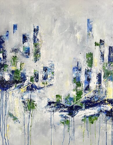 Echoes of the City by Sabine Kay, Painting for Sale on Select
