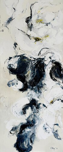White Flowers I by Sabine Kay, Painting for Sale on Select