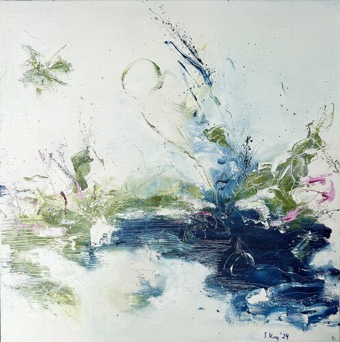 Not all is Blue I by Sabine Kay, Painting for Sale on Select