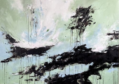 Weightless Lands by Sabine Kay, Painting for Sale on Select