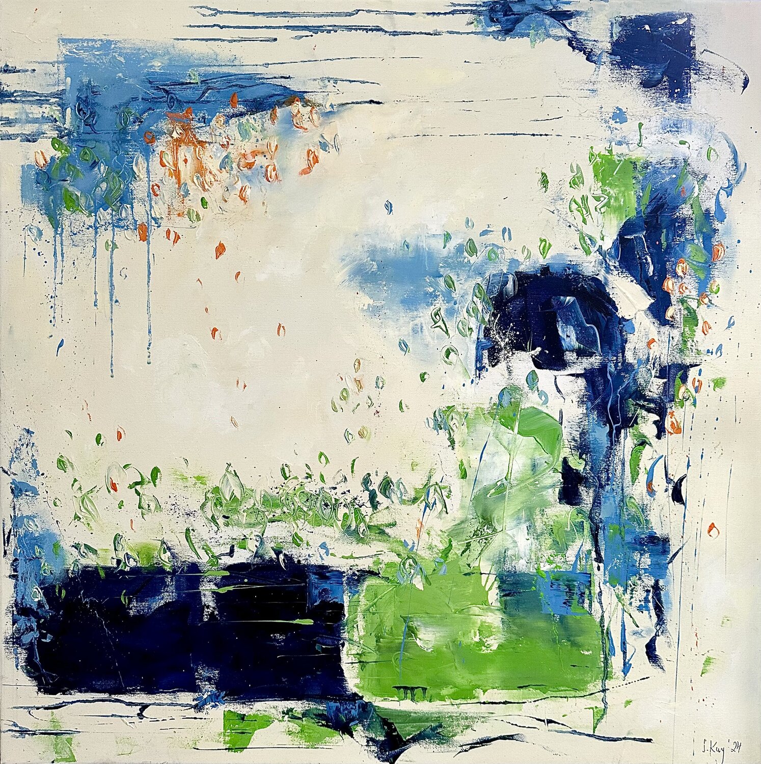 Making me smile Sabine Kay Original painting for sale