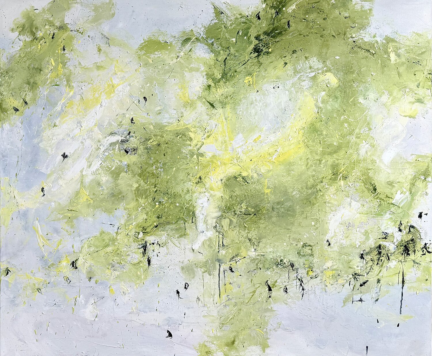 Fields of Green Sabine Kay Original painting for sale