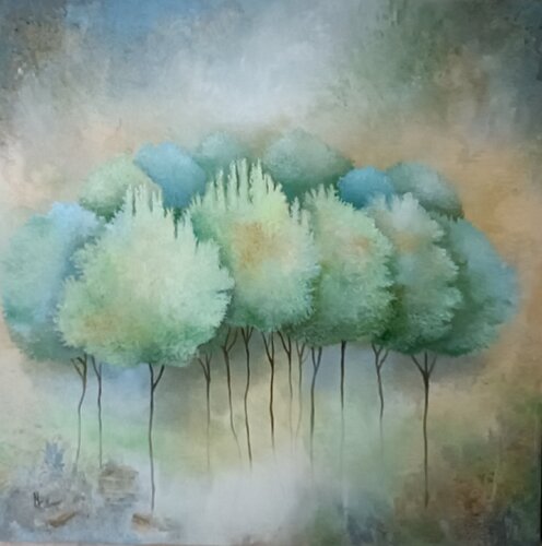 Une musique de printemps by Monica Cattaneo, Painting for Sale on Select