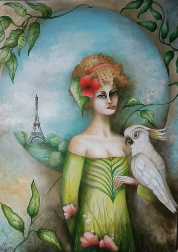 BELLE ÉPOQUE by Monica Cattaneo, Painting for Sale on Select