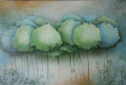 Un dimanche à la campagne by Monica Cattaneo, Painting for Sale on Select