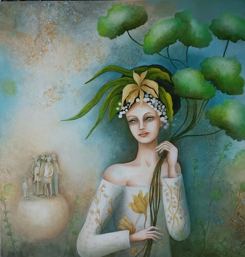 AUJOURD'HUI by Monica Cattaneo, Painting for Sale on Select