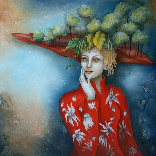 CIEL ET TERRE by Monica Cattaneo, Painting for Sale on Select