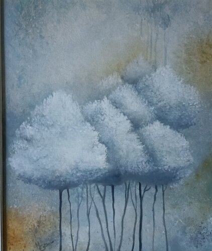 MUSIQUE D'HIVER by Monica Cattaneo, Painting for Sale on Select