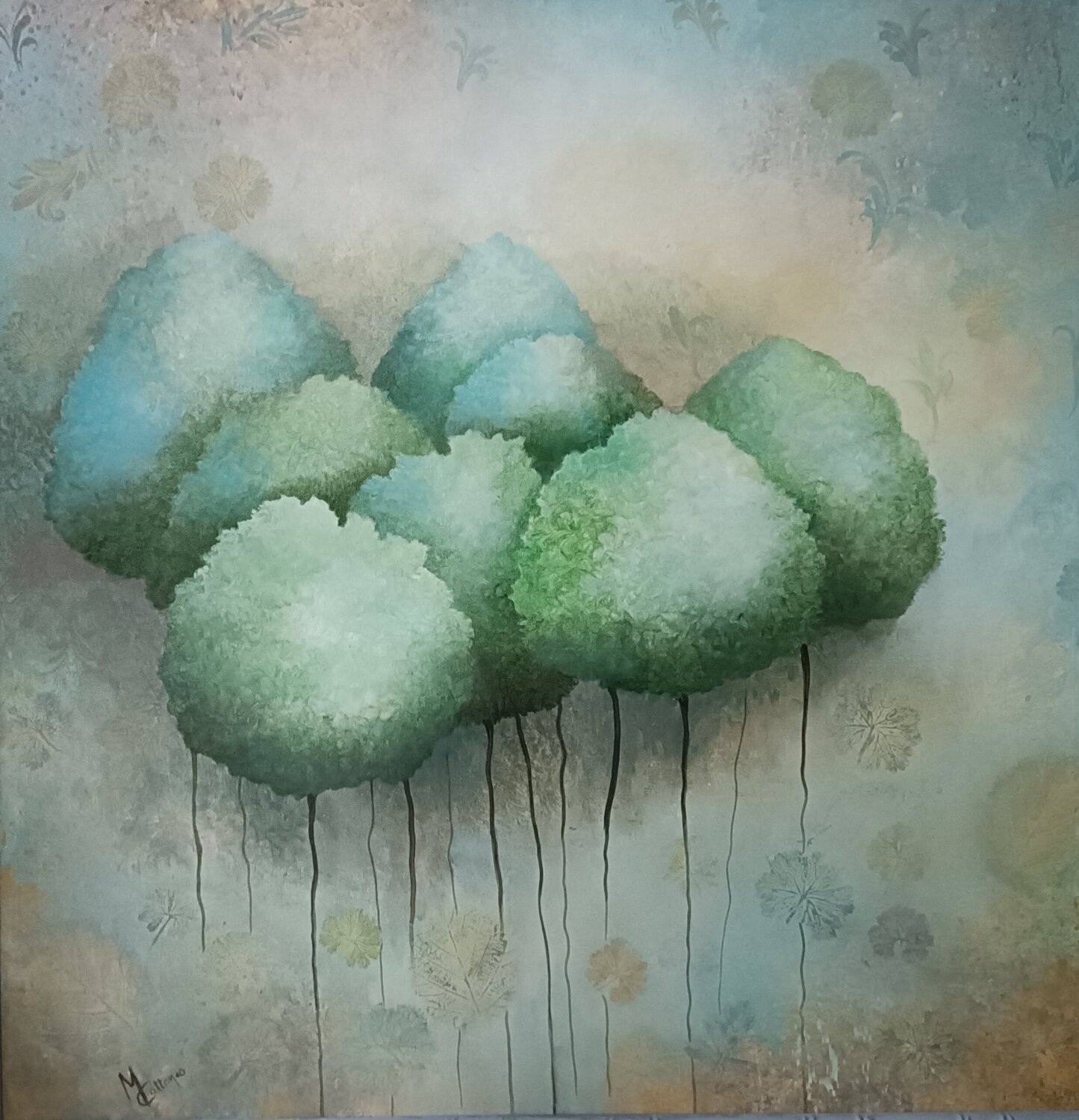 BALLADE D 'ETE Monica Cattaneo Original painting for sale