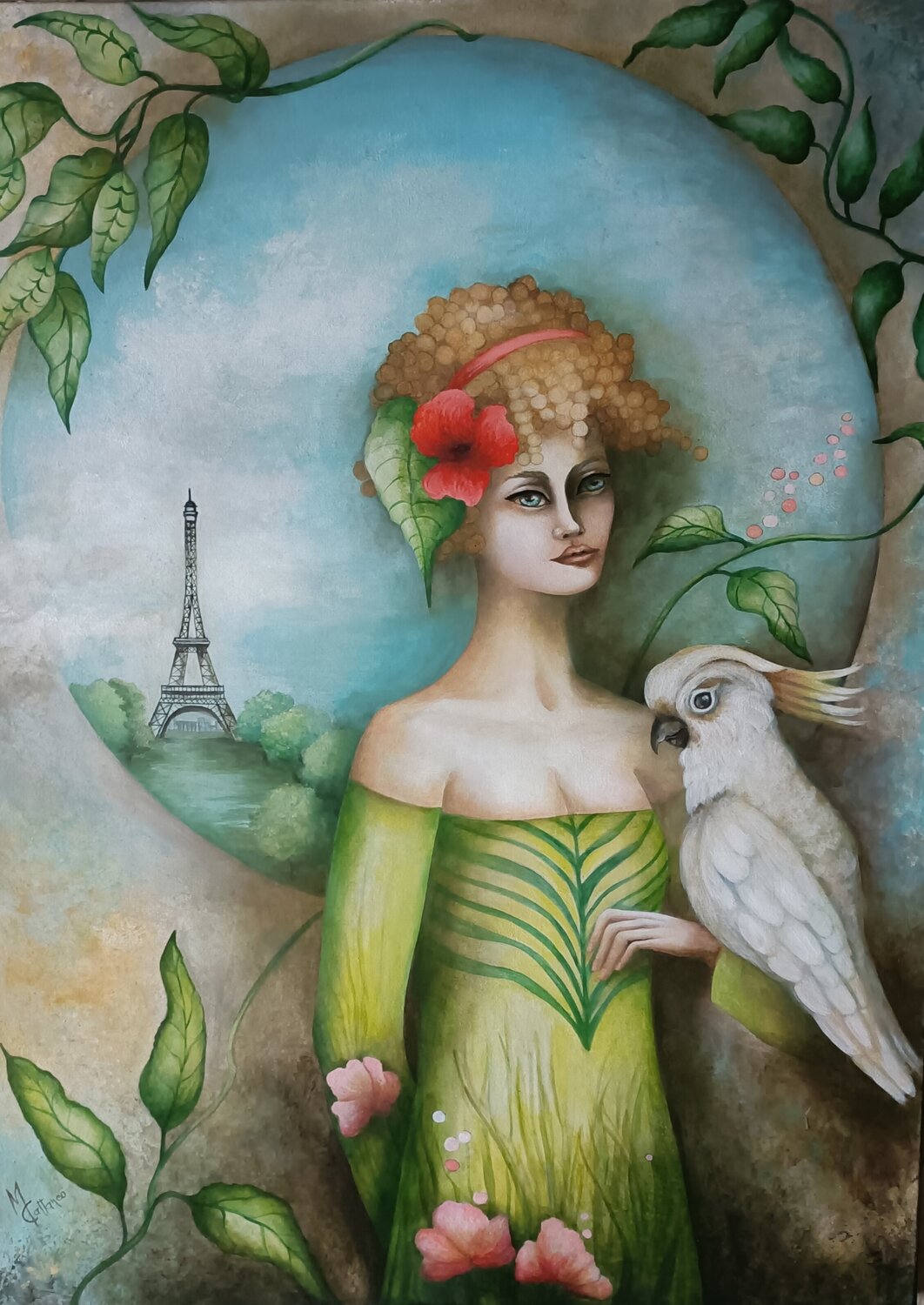 BELLE ÉPOQUE Monica Cattaneo Original painting for sale