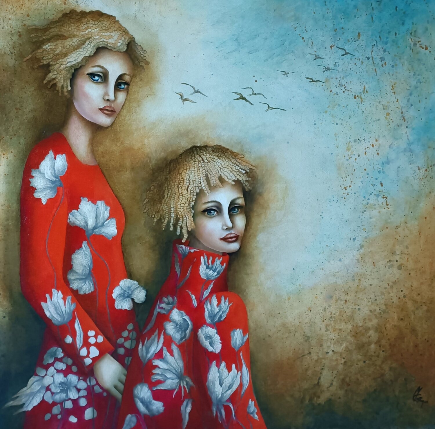 RÊVES ET ACCOMPLISSEMENTS Monica Cattaneo Original painting for sale