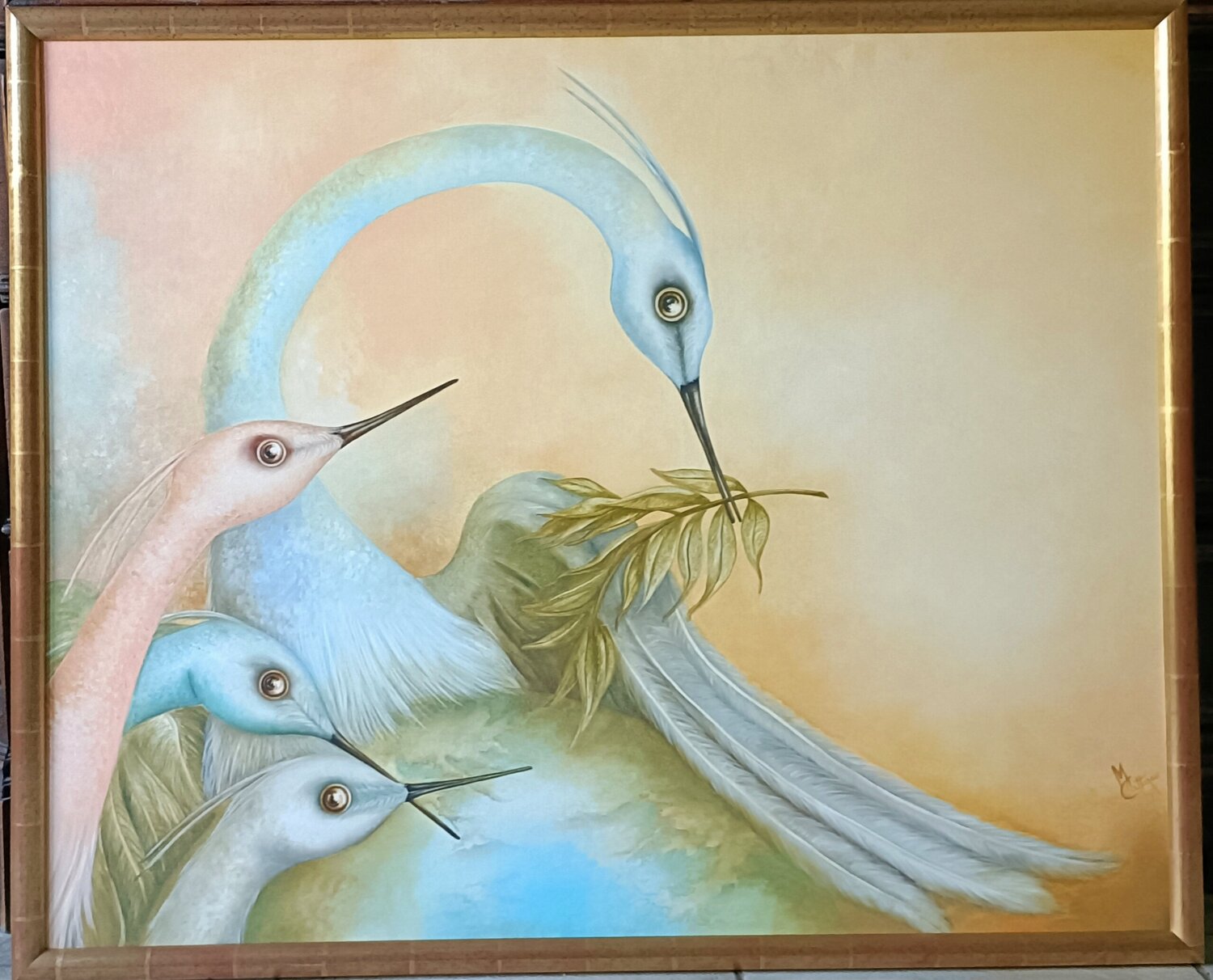 Un monde de paix Monica Cattaneo Original painting for sale