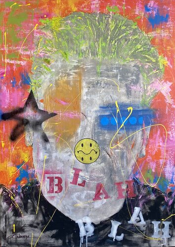 Blah Blah by Cecilia Andonaegui, Painting for Sale on Select