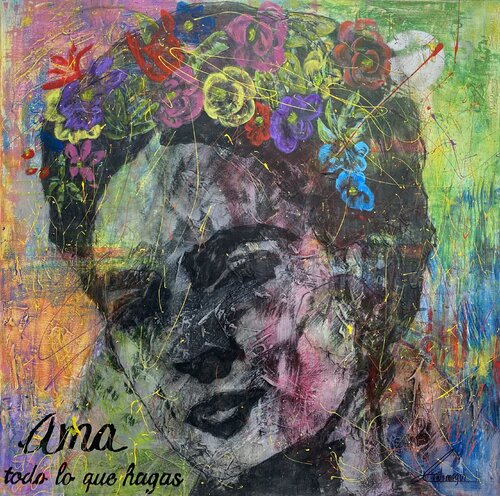 Ama todo lo que hagas by Cecilia Andonaegui, Painting for Sale on Select