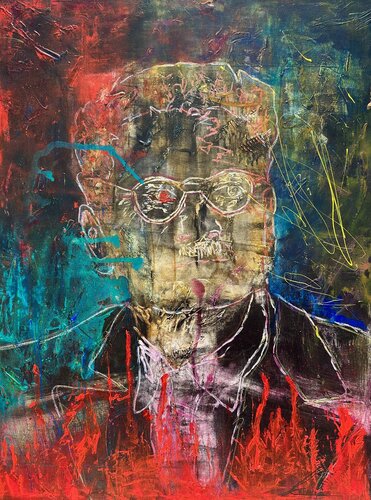 Fuego, su poder de destruir y de renovar by Cecilia Andonaegui, Painting for Sale on Select