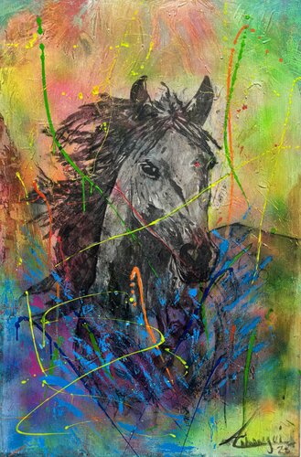 Impulso en Libertad by Cecilia Andonaegui, Painting for Sale on Select