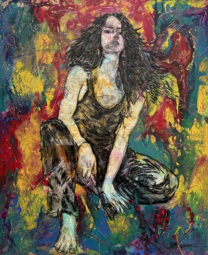 Esta soy by Cecilia Andonaegui, Painting for Sale on Select