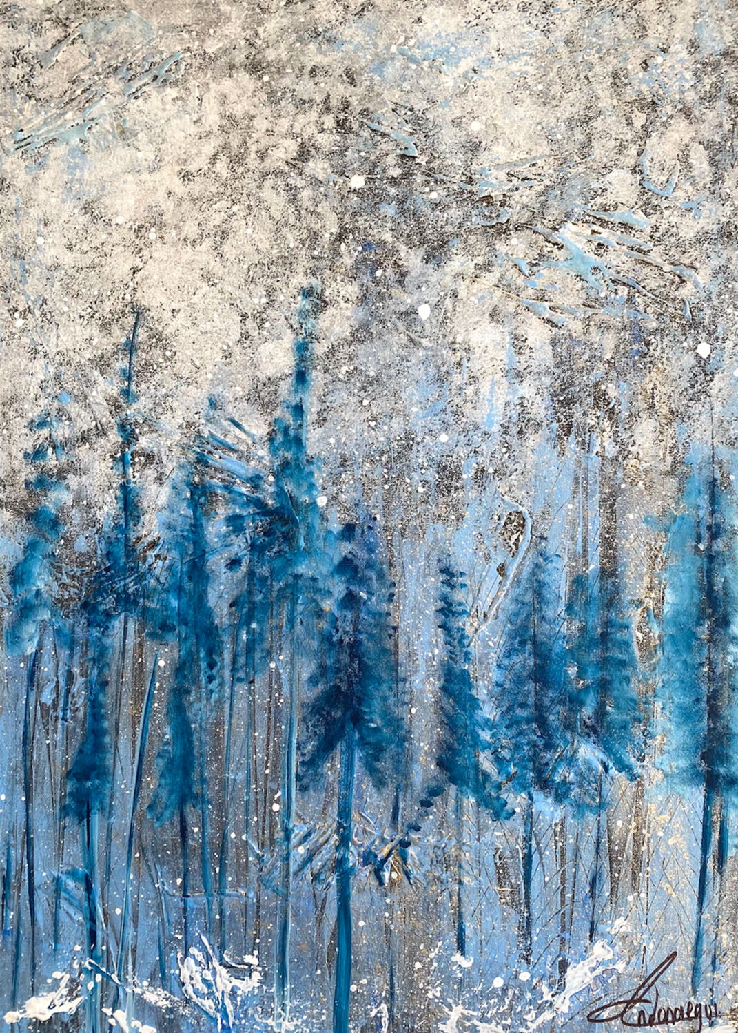 Inspírame 2 Cecilia Andonaegui Original painting for sale