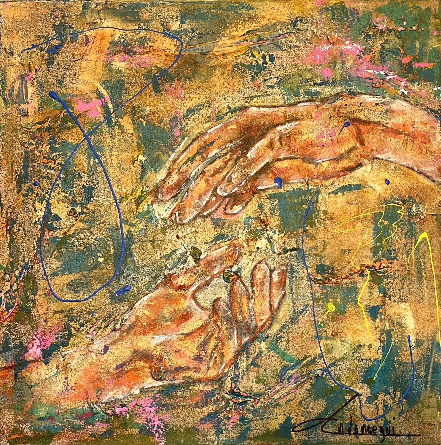 Ven Conmigo Cecilia Andonaegui Original painting for sale