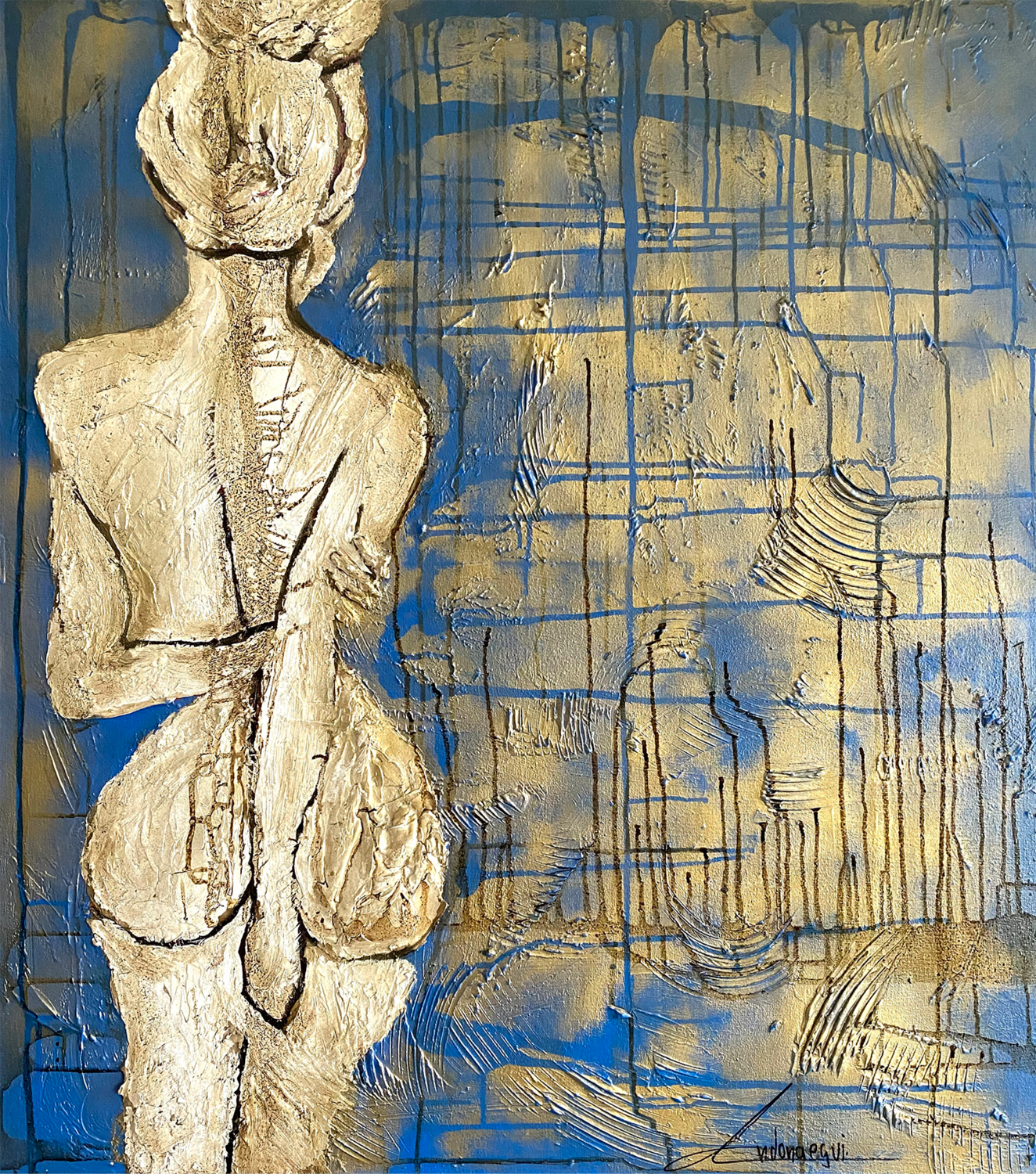 Sueño de Diosa Cecilia Andonaegui Original painting for sale