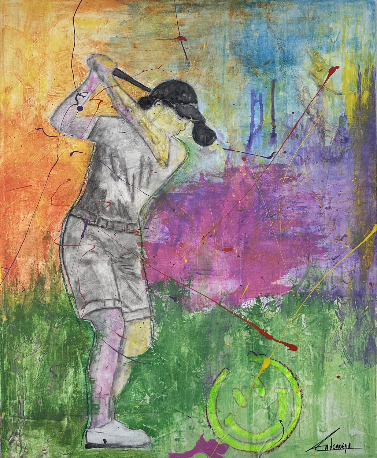 Enfoque Cecilia Andonaegui Original painting for sale