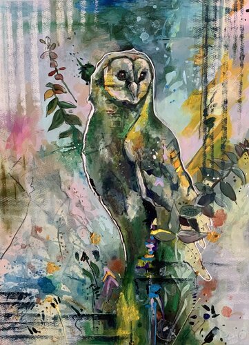 Il Gufo Guardiano by Enrica Toffoli, Painting for Sale on Select