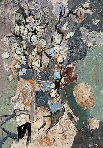 Floral Pattern by Enrica Toffoli, Painting for Sale on Select